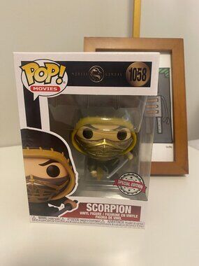 Funko Pop Mortal Kombat Scorpion Metallic Special Edition NIB